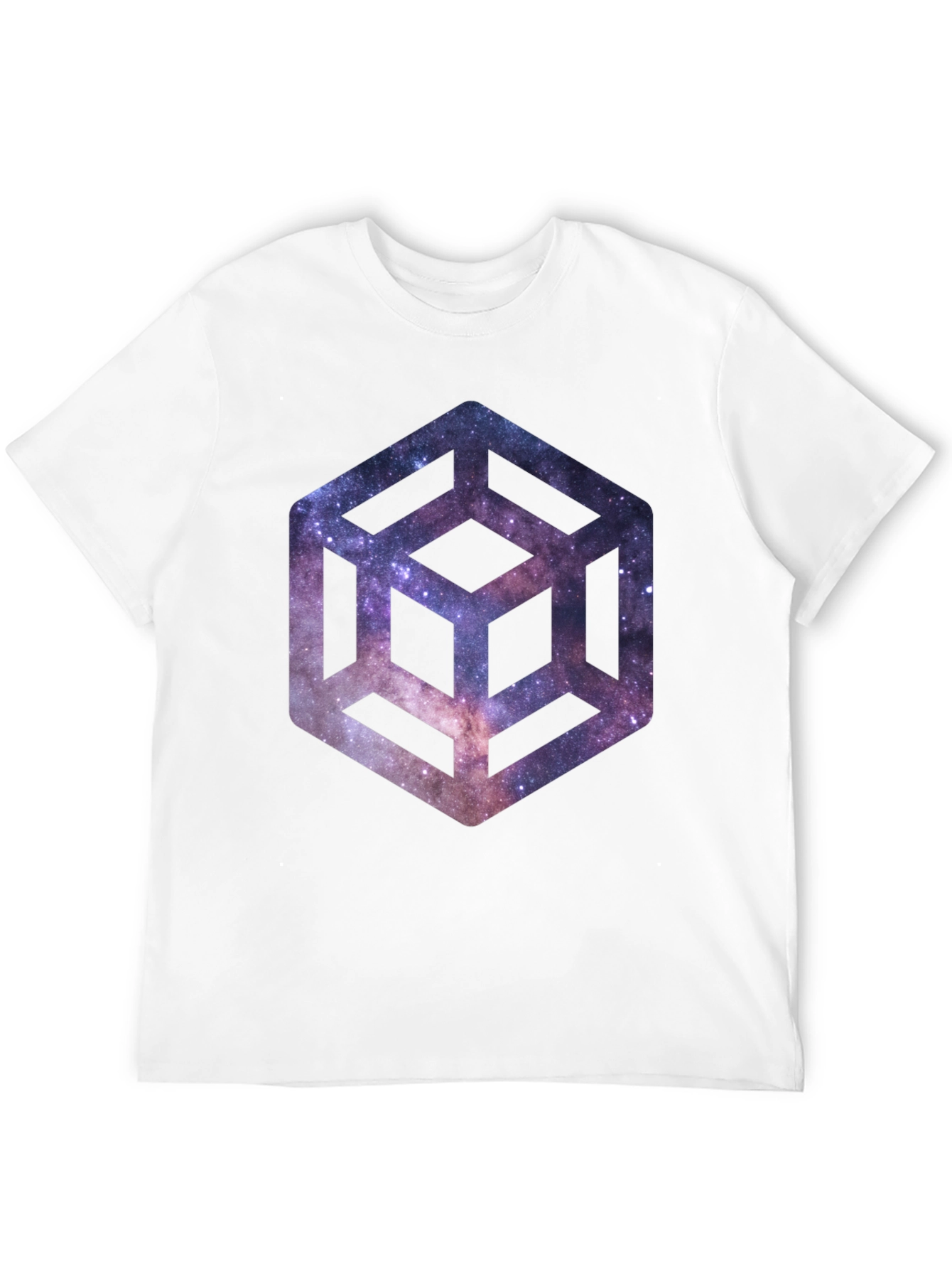 Galaxy Cube Black T-Shirt