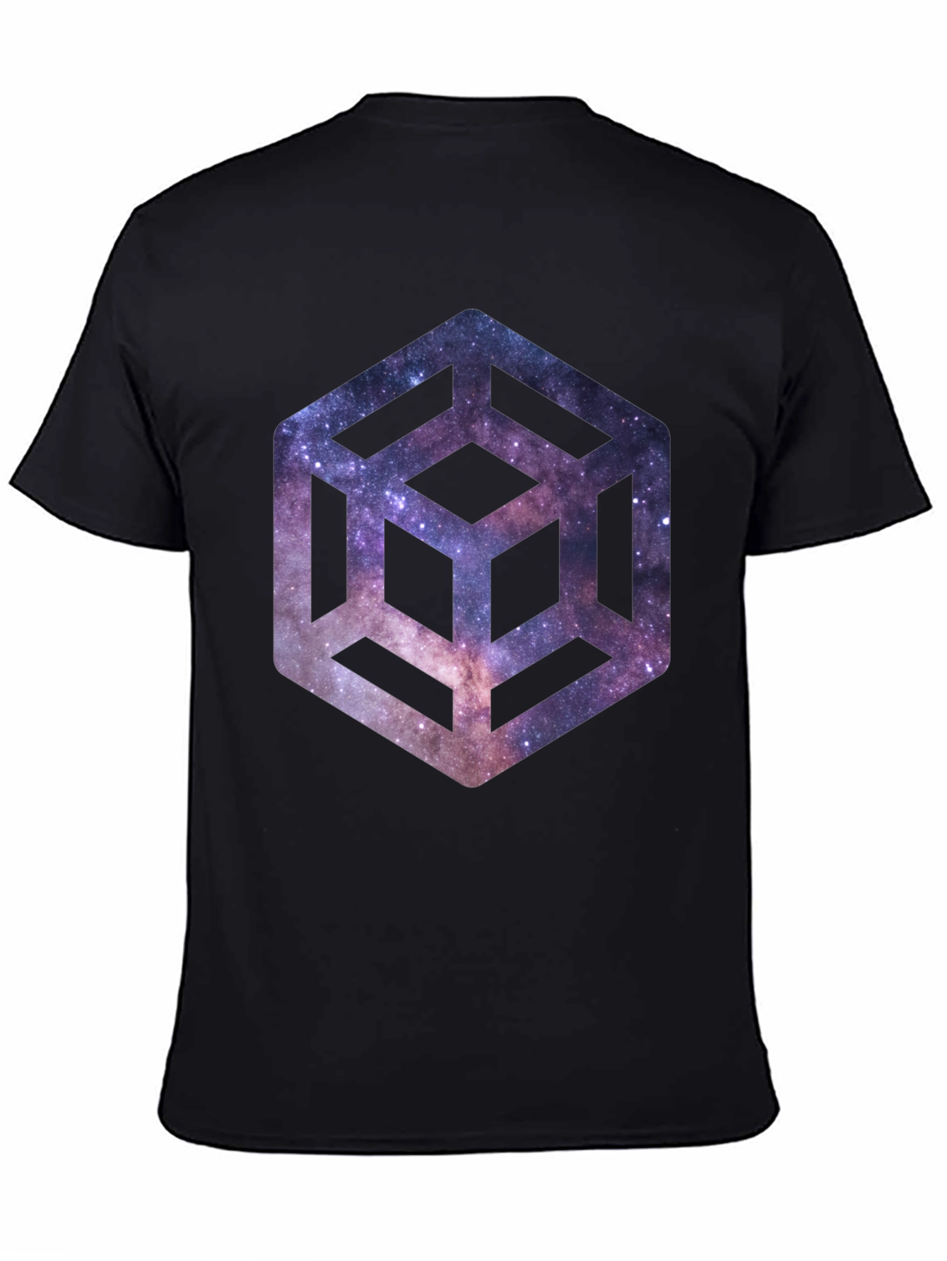 Galaxy Cube Black T-Shirt