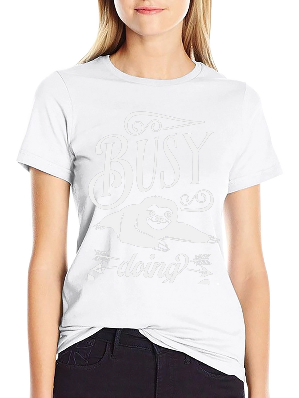 Busy Doing Nothing Sloth Graphic Tee