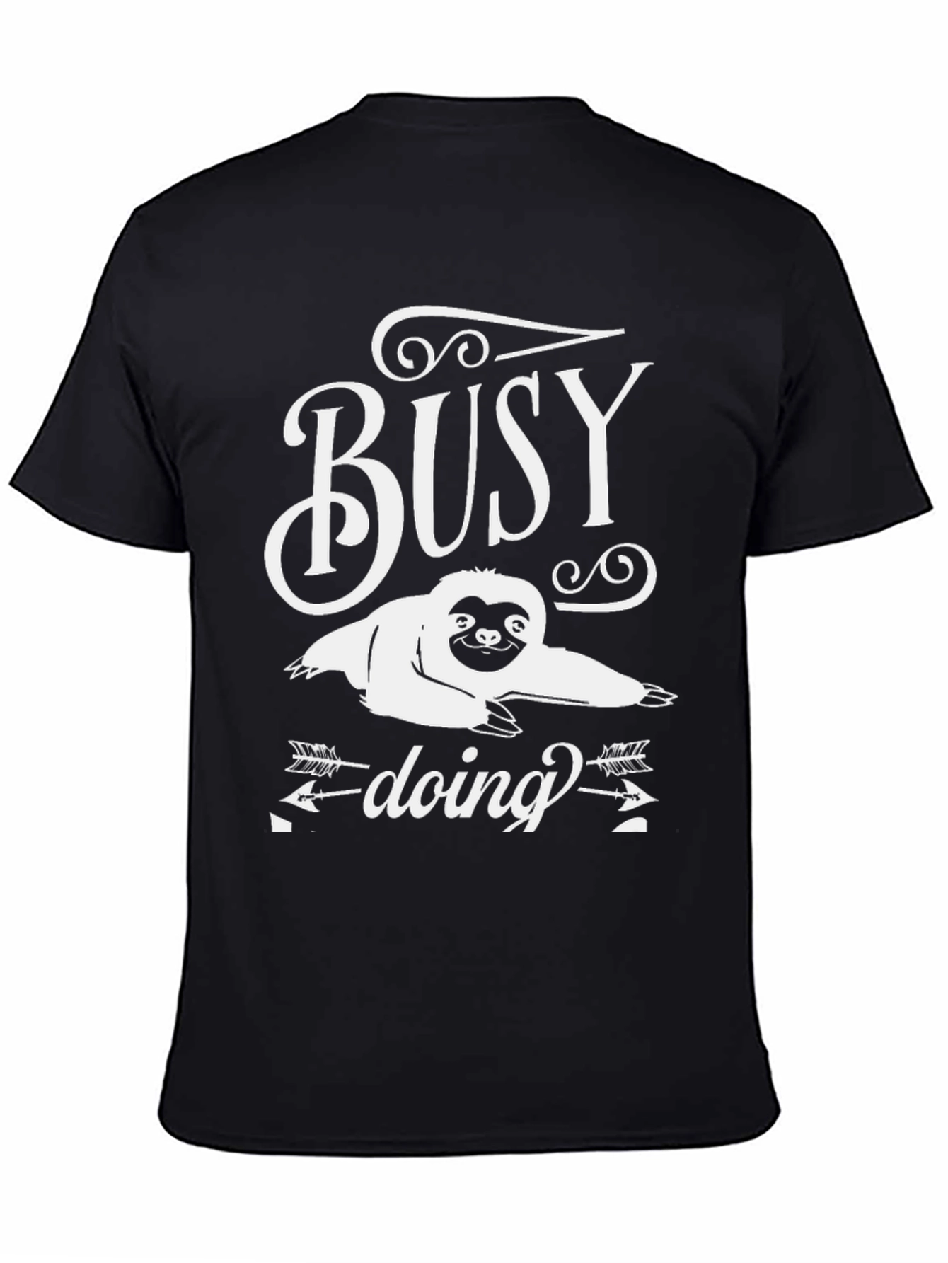 Busy Doing Nothing Sloth Graphic Tee