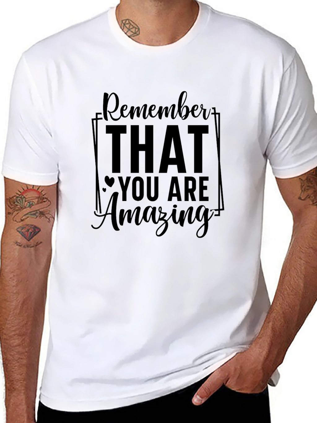Remember You Are Amazing Black T-Shirt