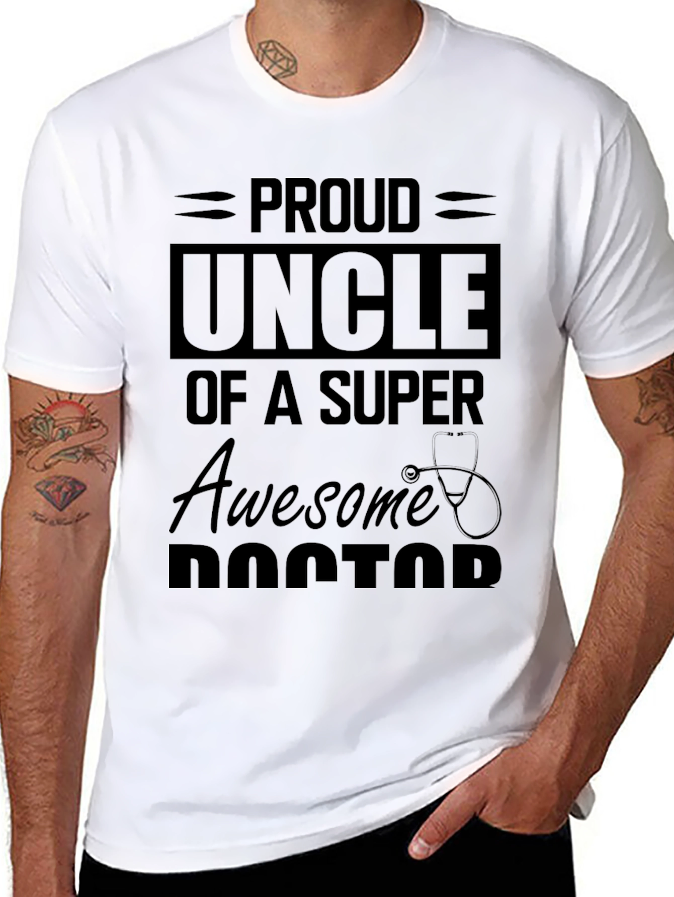 Proud Uncle of a Super Awesome Doctor T-Shirt