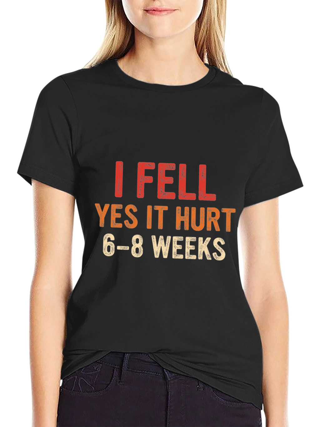 I Fell T-Shirt - Funny Injury Recovery Tee