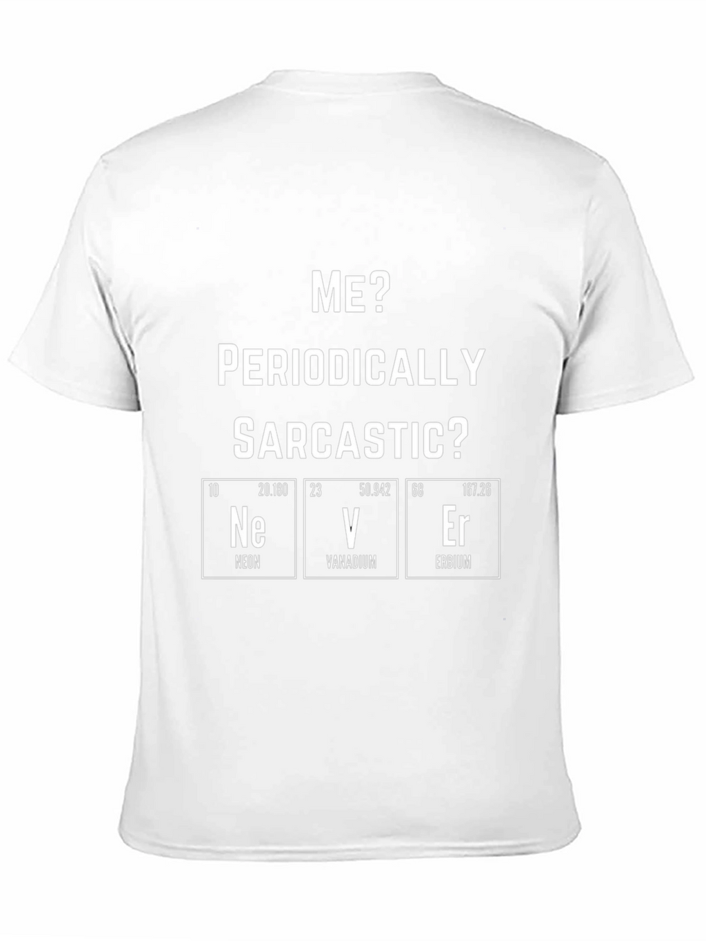 Funny Periodic Table Sarcastic Mens Black T-Shirt