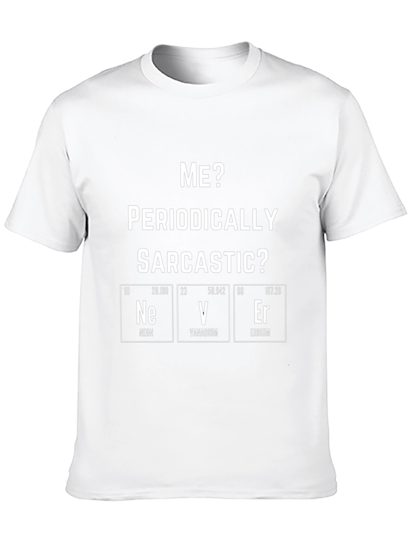 Funny Periodic Table Sarcastic Mens Black T-Shirt