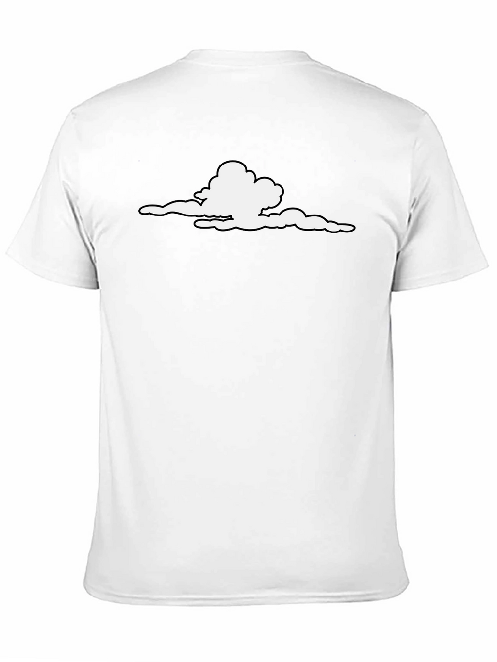 Cloud Print Black T-Shirt - Stylish and Unique