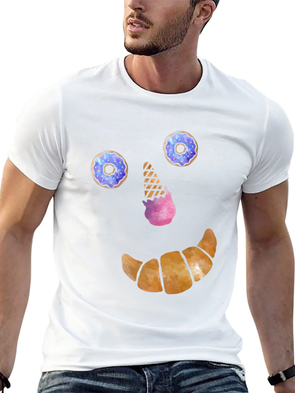 Funny Dessert Face T-Shirt