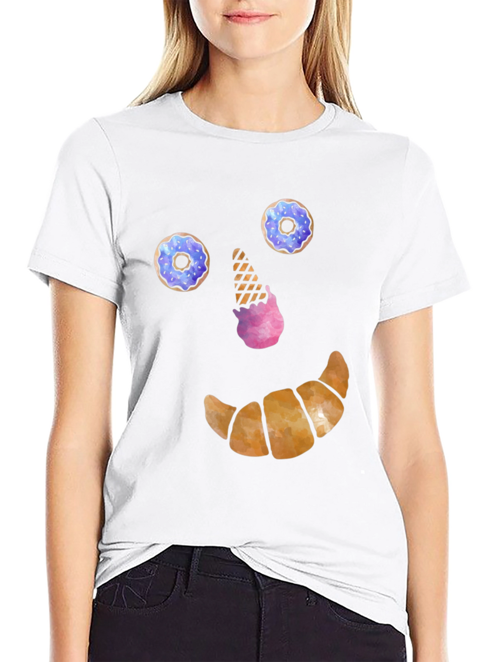 Funny Dessert Face T-Shirt