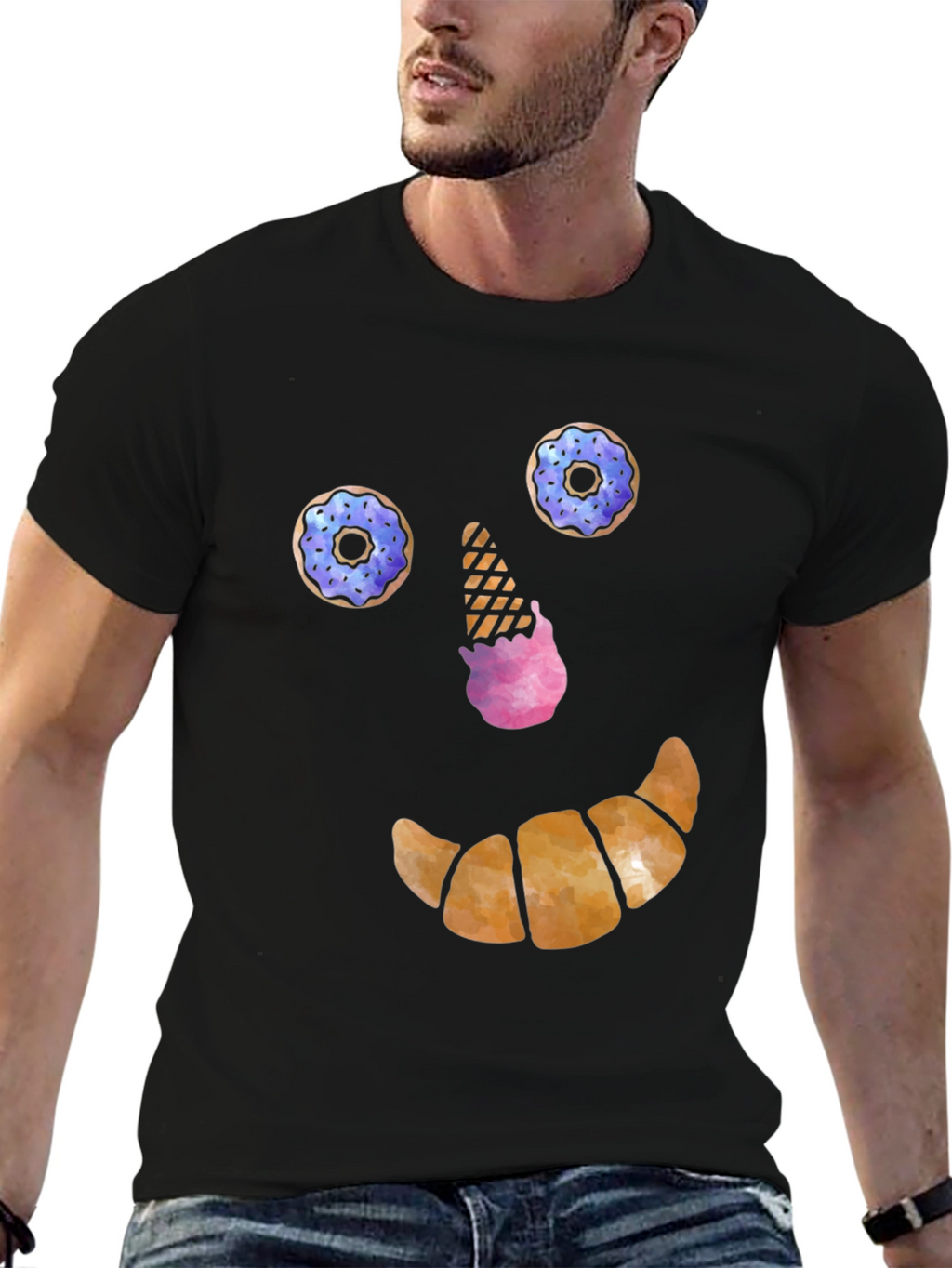 Funny Dessert Face T-Shirt