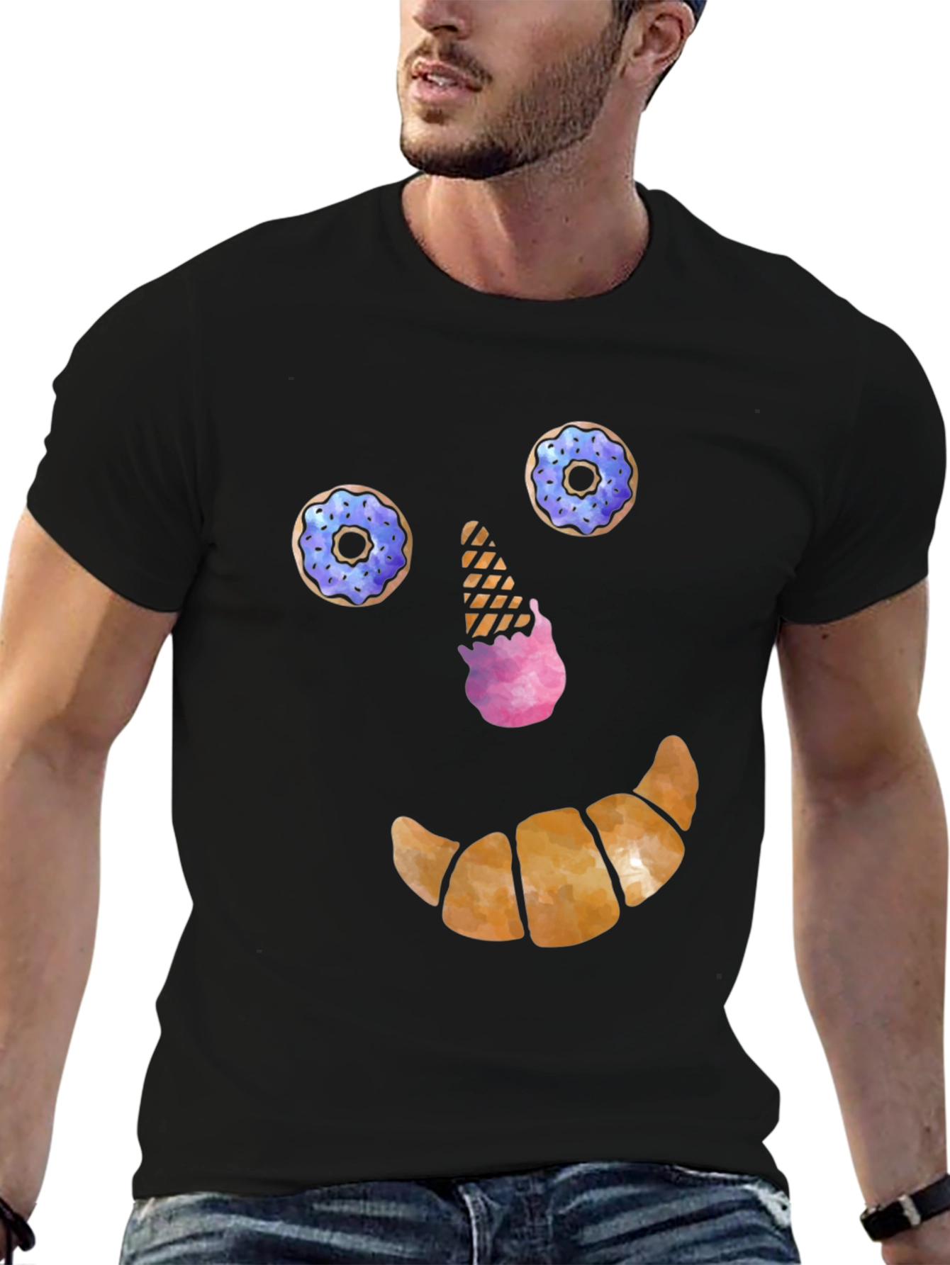 Funny Dessert Face T-Shirt