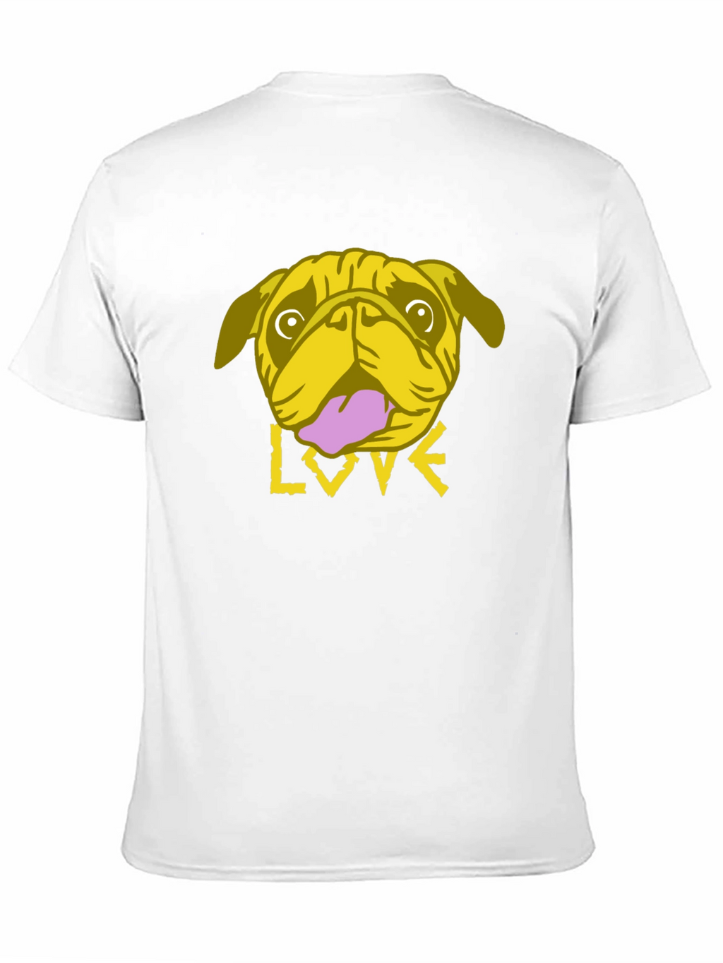 Pug Love Graphic Tee - Trendy Black T-Shirt