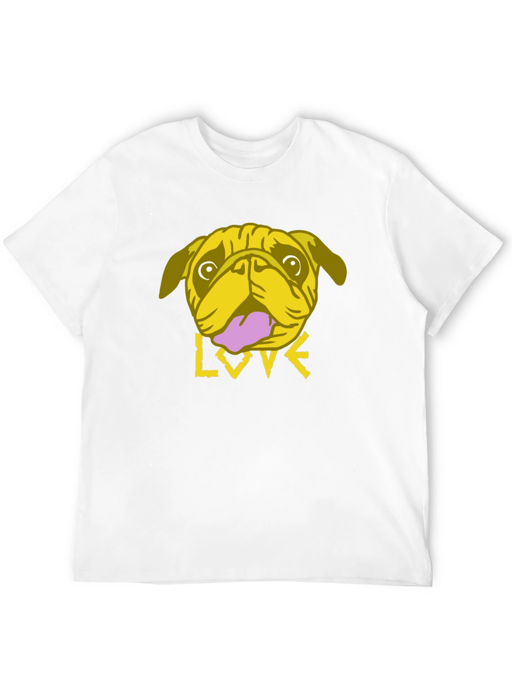 Pug Love Graphic Tee - Trendy Black T-Shirt
