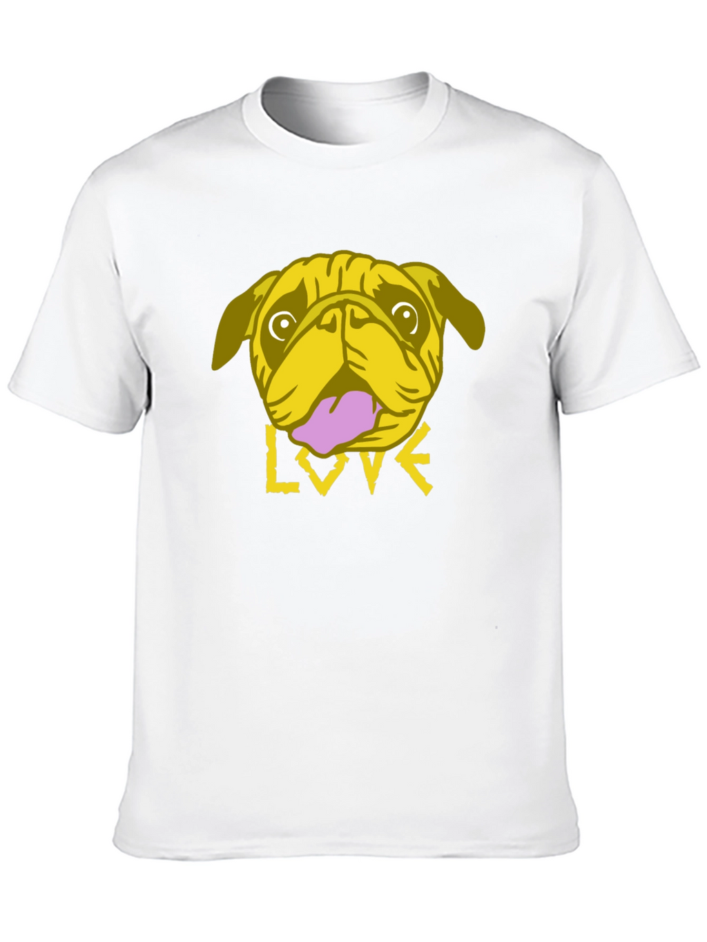 Pug Love Graphic Tee - Trendy Black T-Shirt