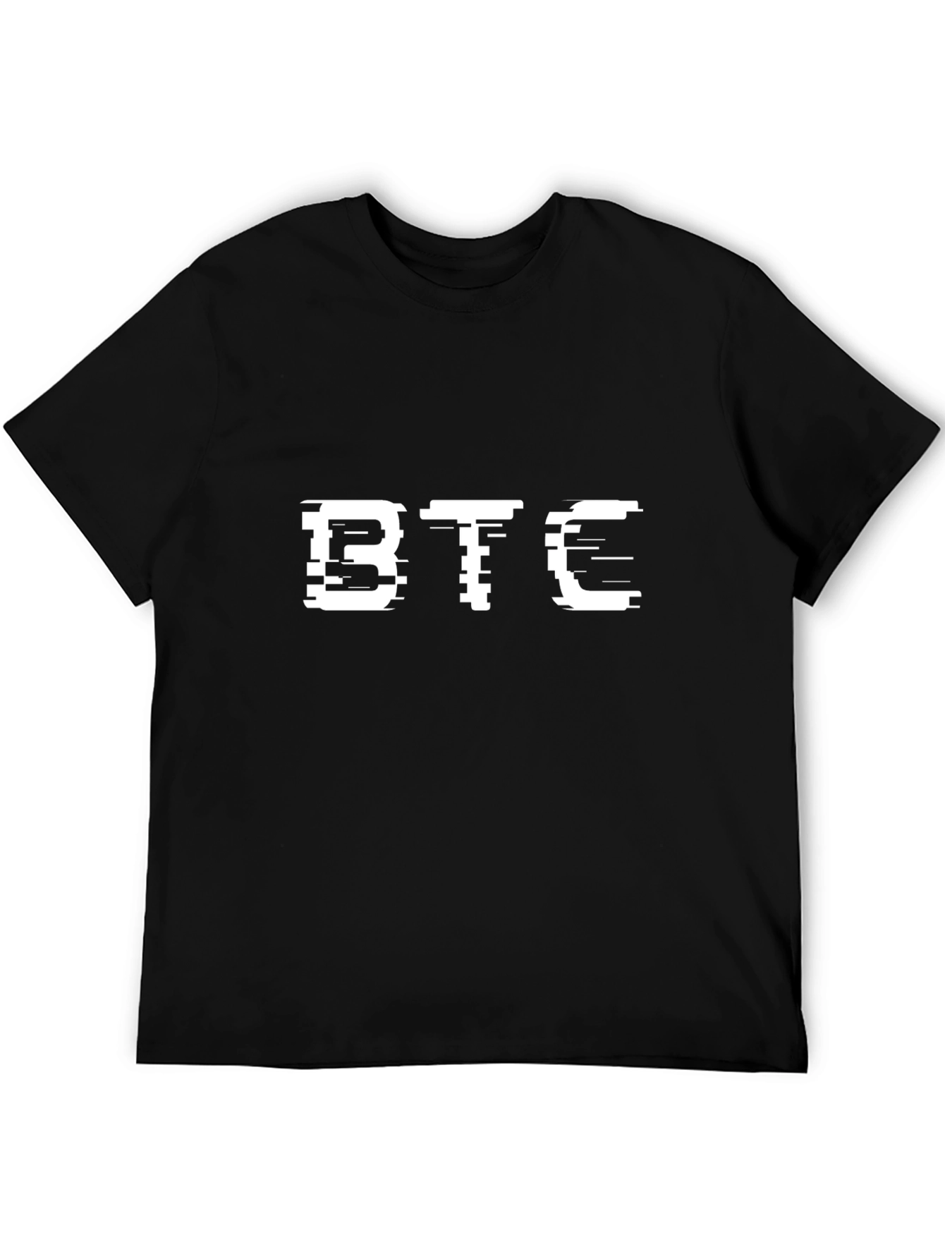 BTC Glitch Tee - Bitcoin Crypto T-Shirt