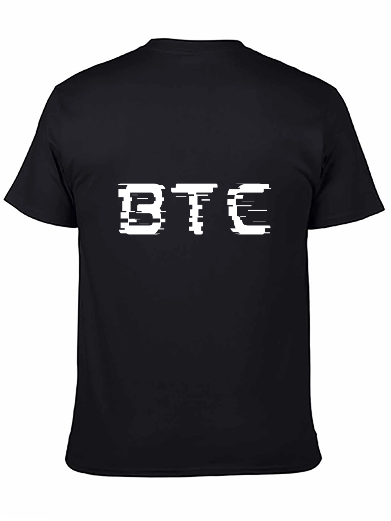 BTC Glitch Tee - Bitcoin Crypto T-Shirt