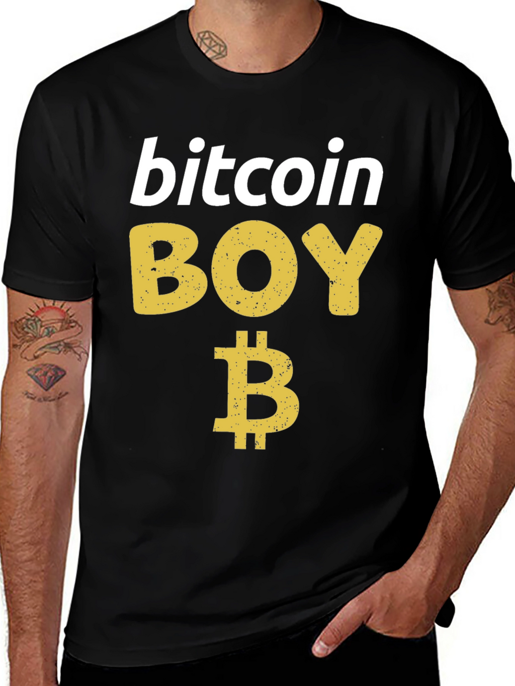 Bitcoin Boy Tee - Crypto Investor T-Shirt