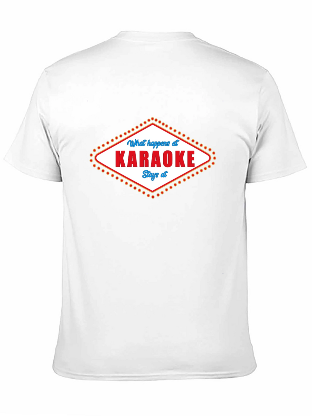 Karaoke Saying Graphic Print Black T-Shirt