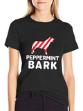 Peppermint Bark Dog T-Shirt - Holiday Festive Tee