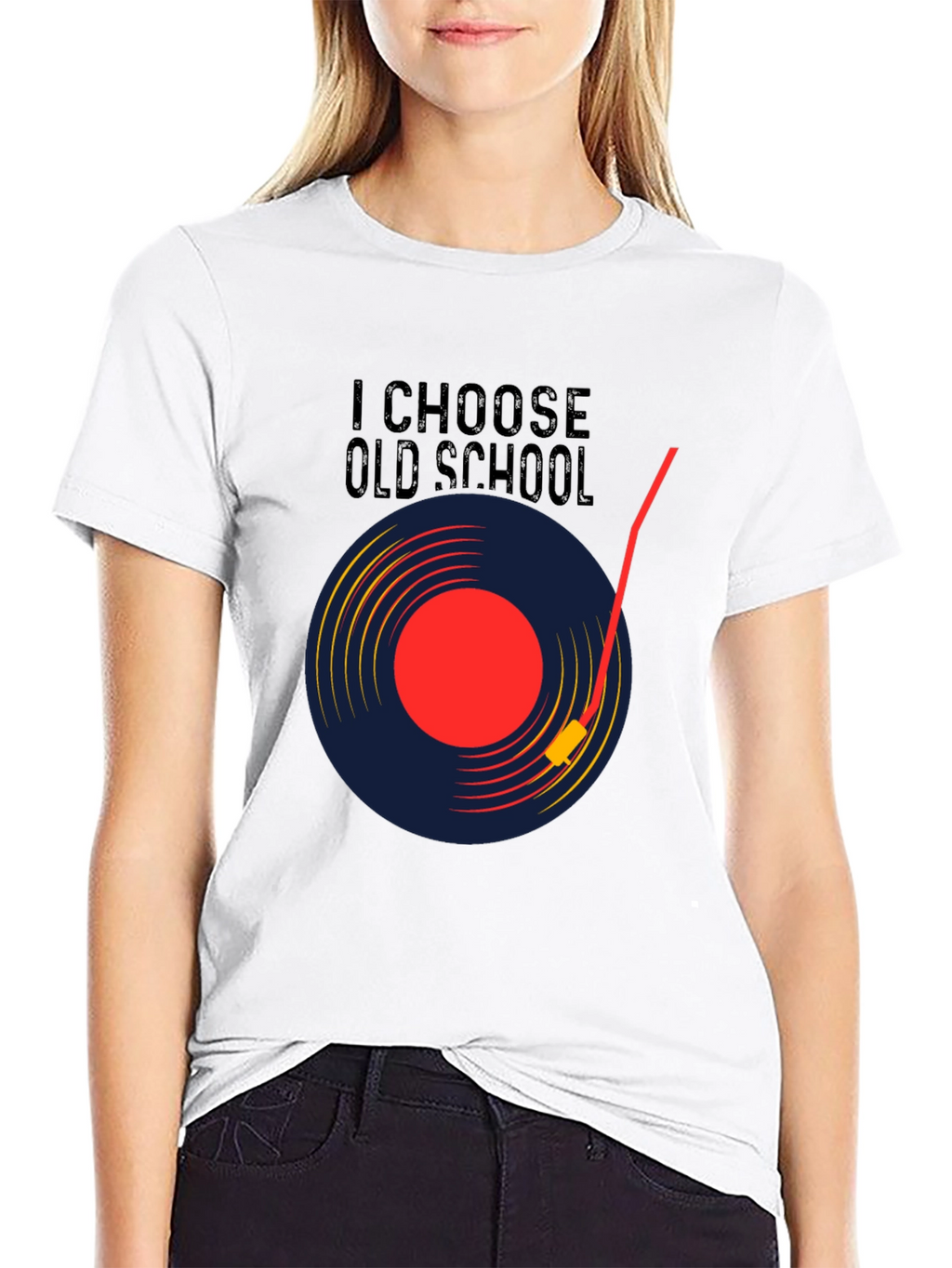 Old School Vinyl Record Graphic Tee