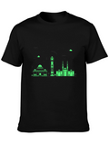 Architectural Green Print Tee
