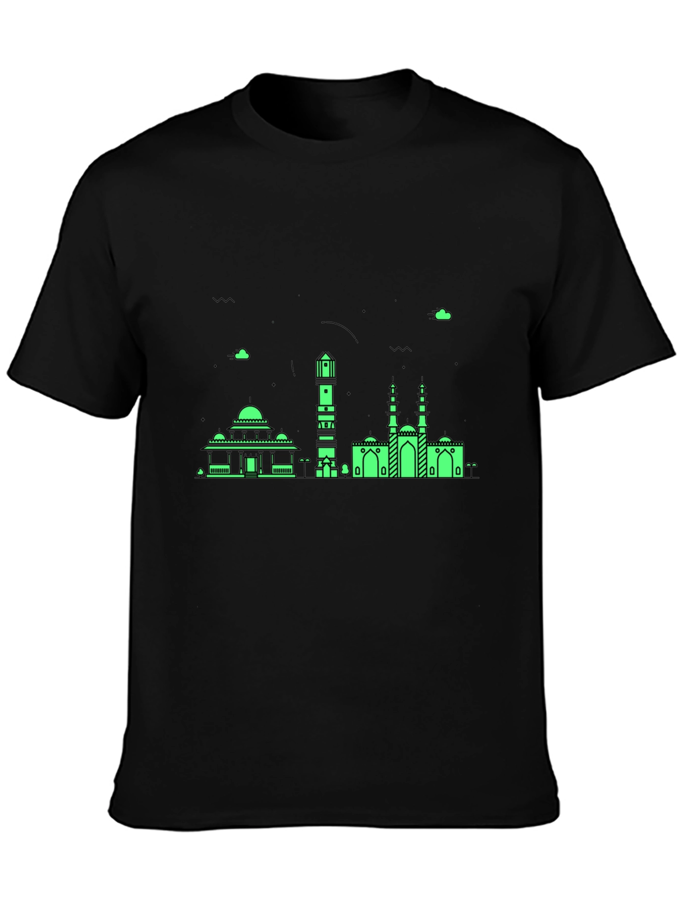 Architectural Green Print Tee