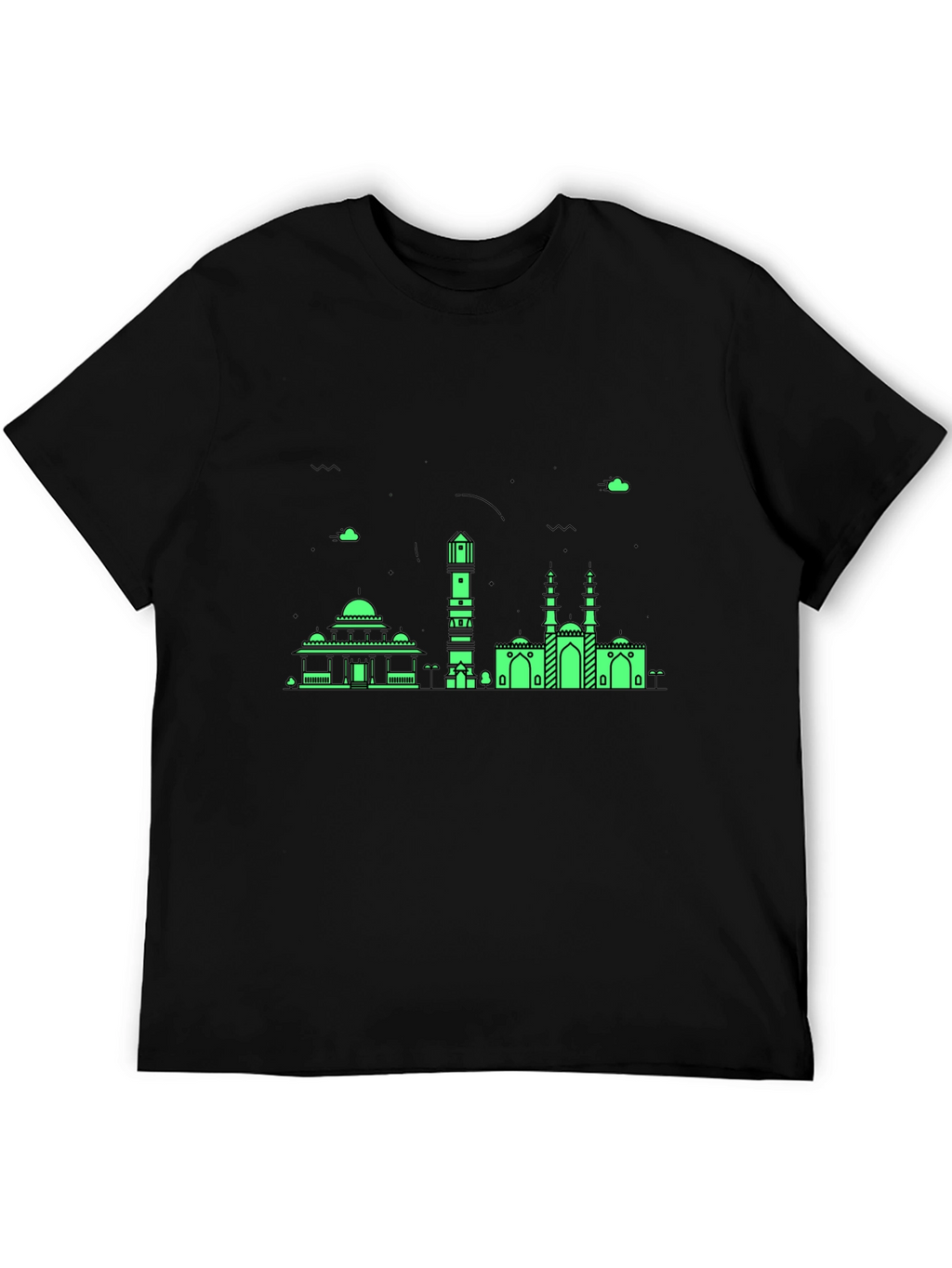Architectural Green Print Tee