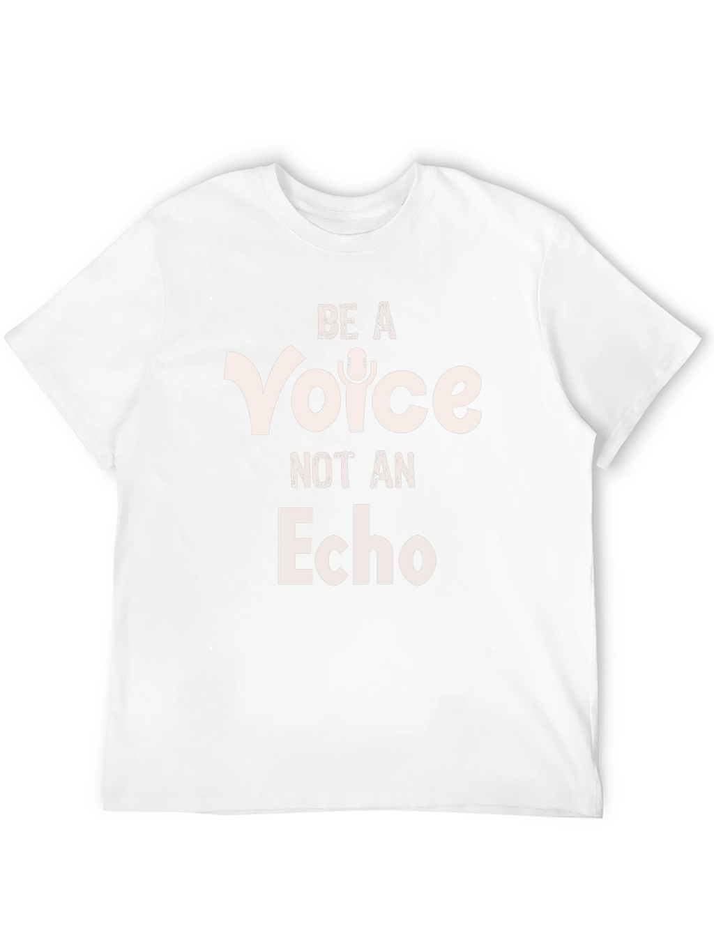 Be a Voice Not an Echo Black Graphic Tee