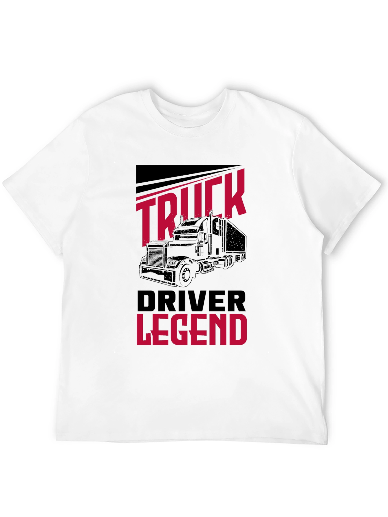 Truck Driver Legend Black T-Shirt