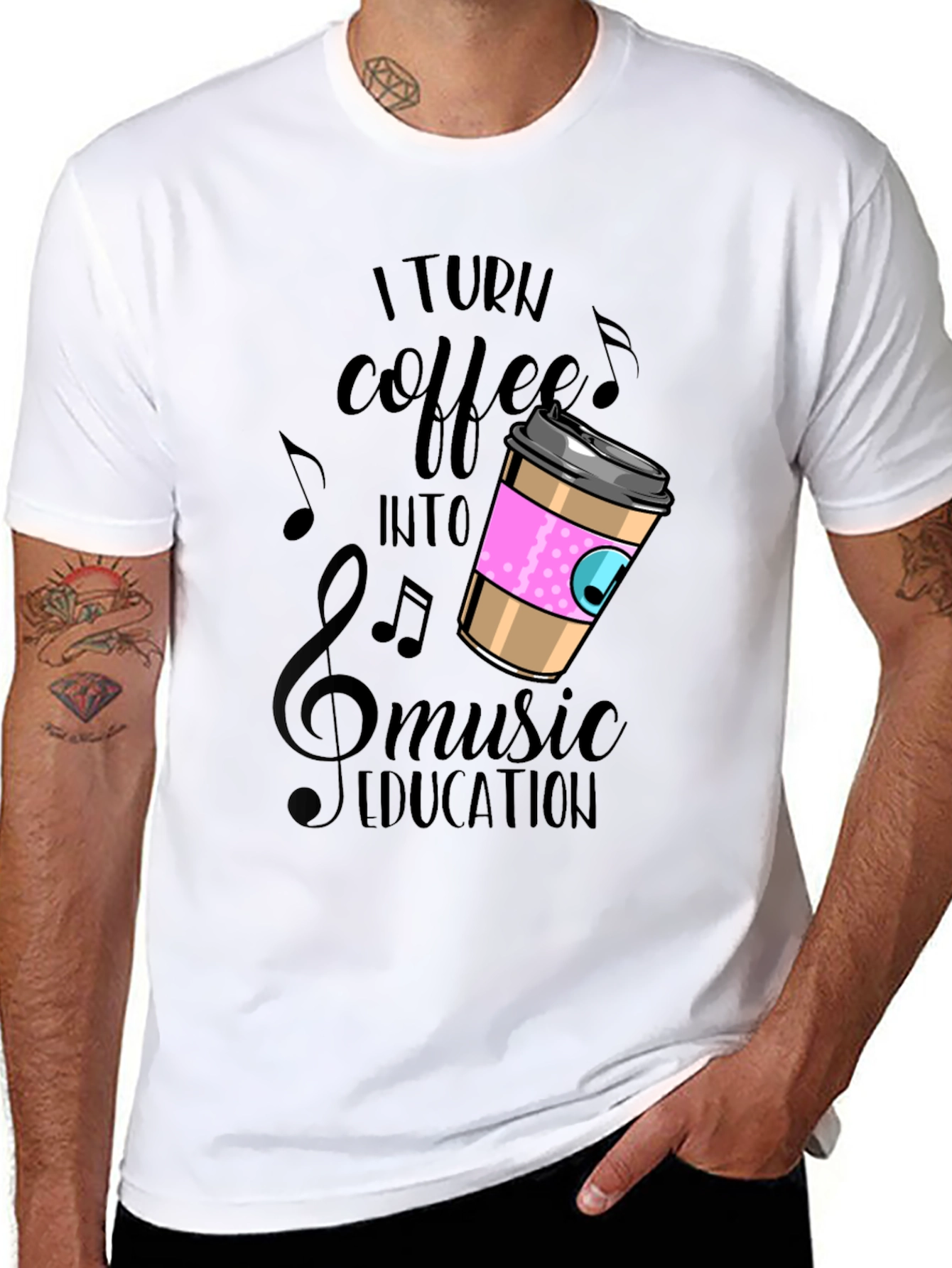 Coffee Music Education Graphic Tee