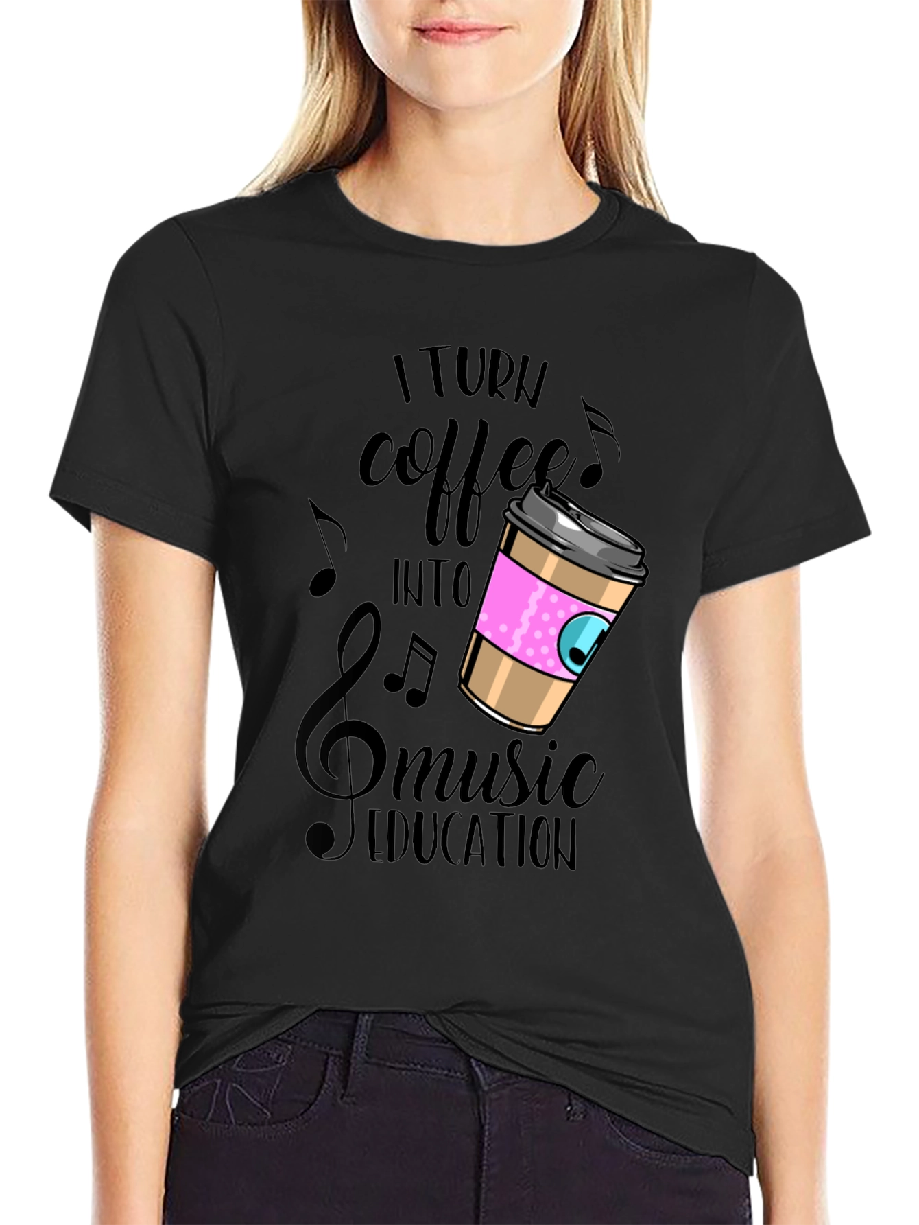 Coffee Music Education Graphic Tee