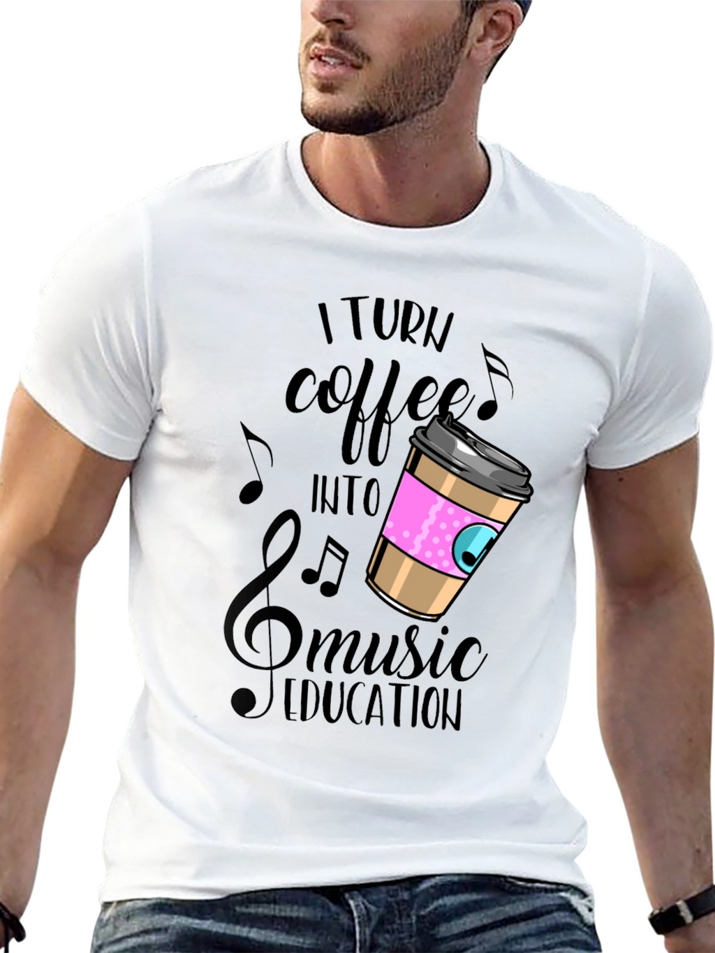 Coffee Music Education Graphic Tee