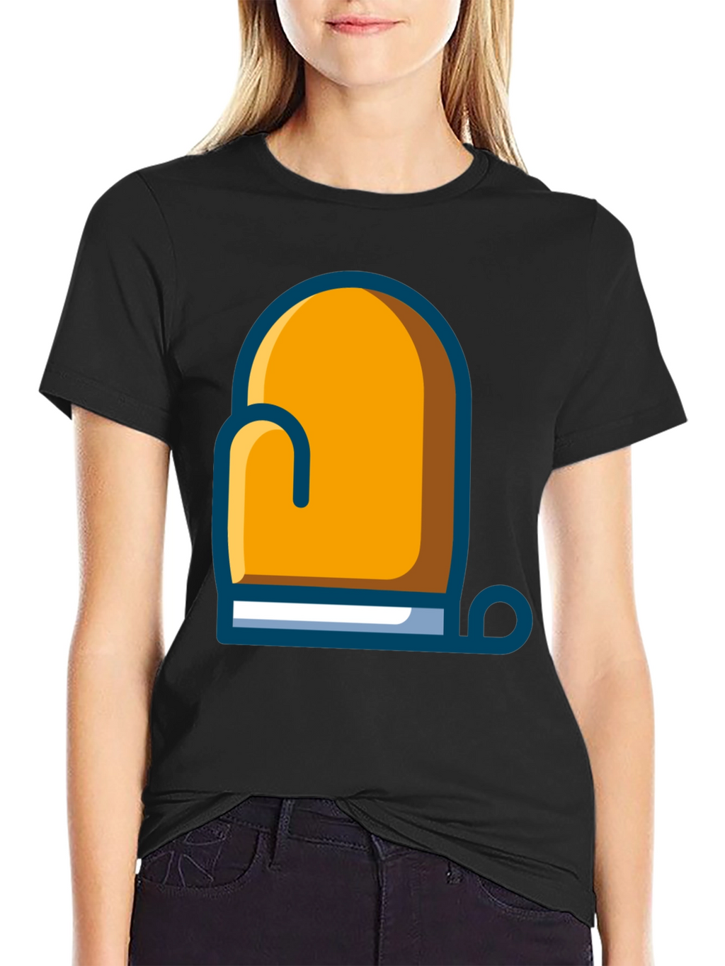 Chefs Oven Mitt Graphic Tee - Black