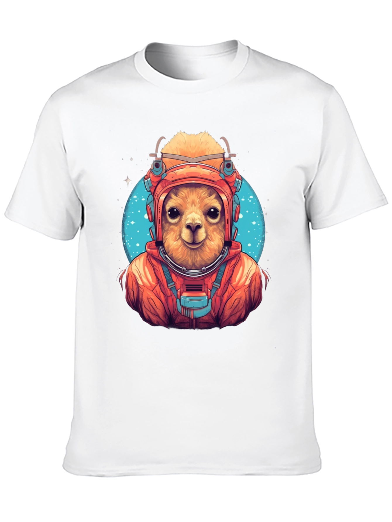 Llama Astronaut Graphic T-Shirt