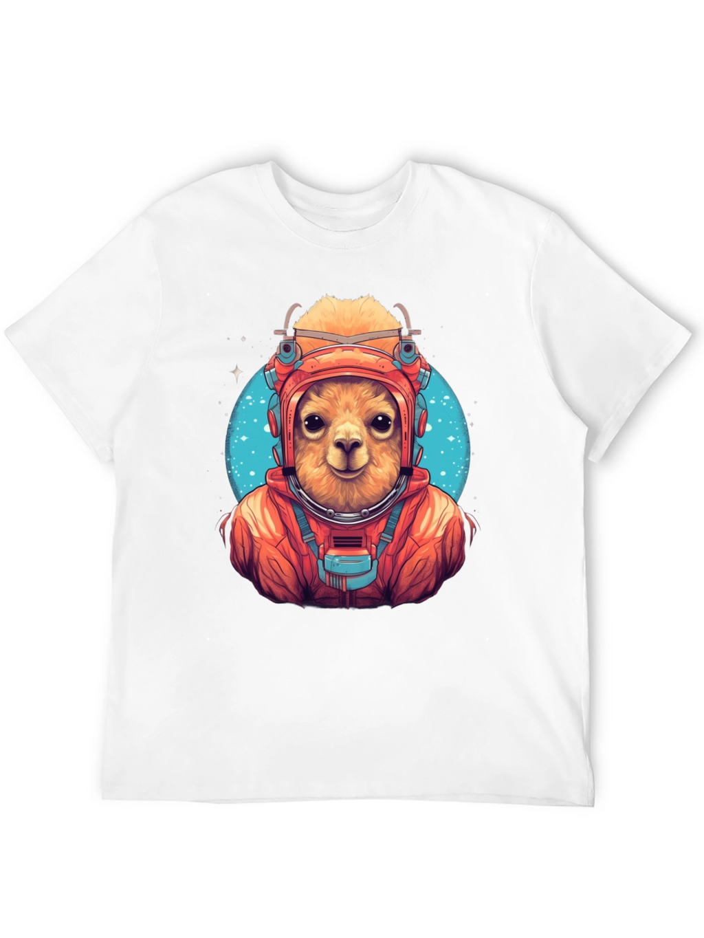 Llama Astronaut Graphic T-Shirt