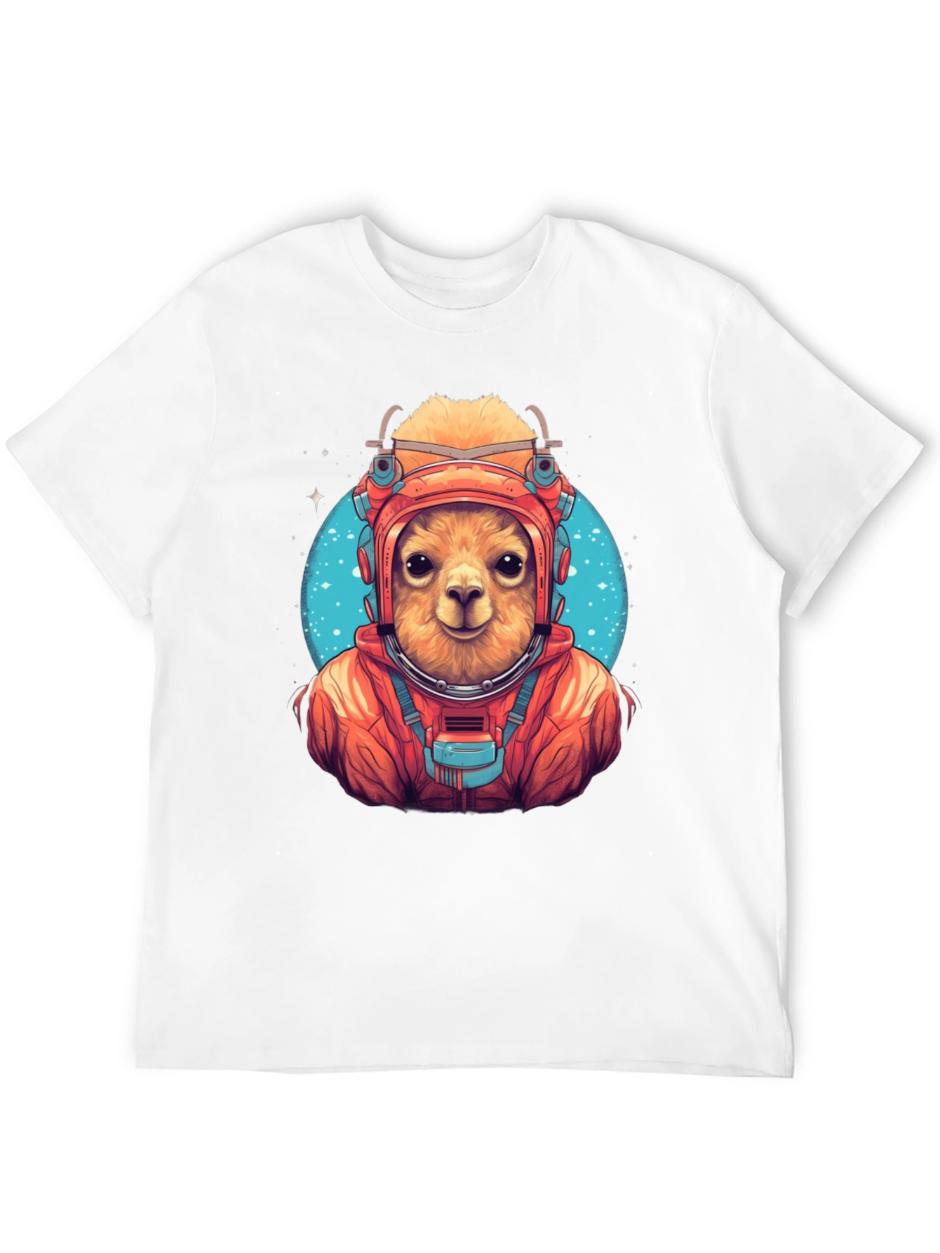 Llama Astronaut Graphic T-Shirt