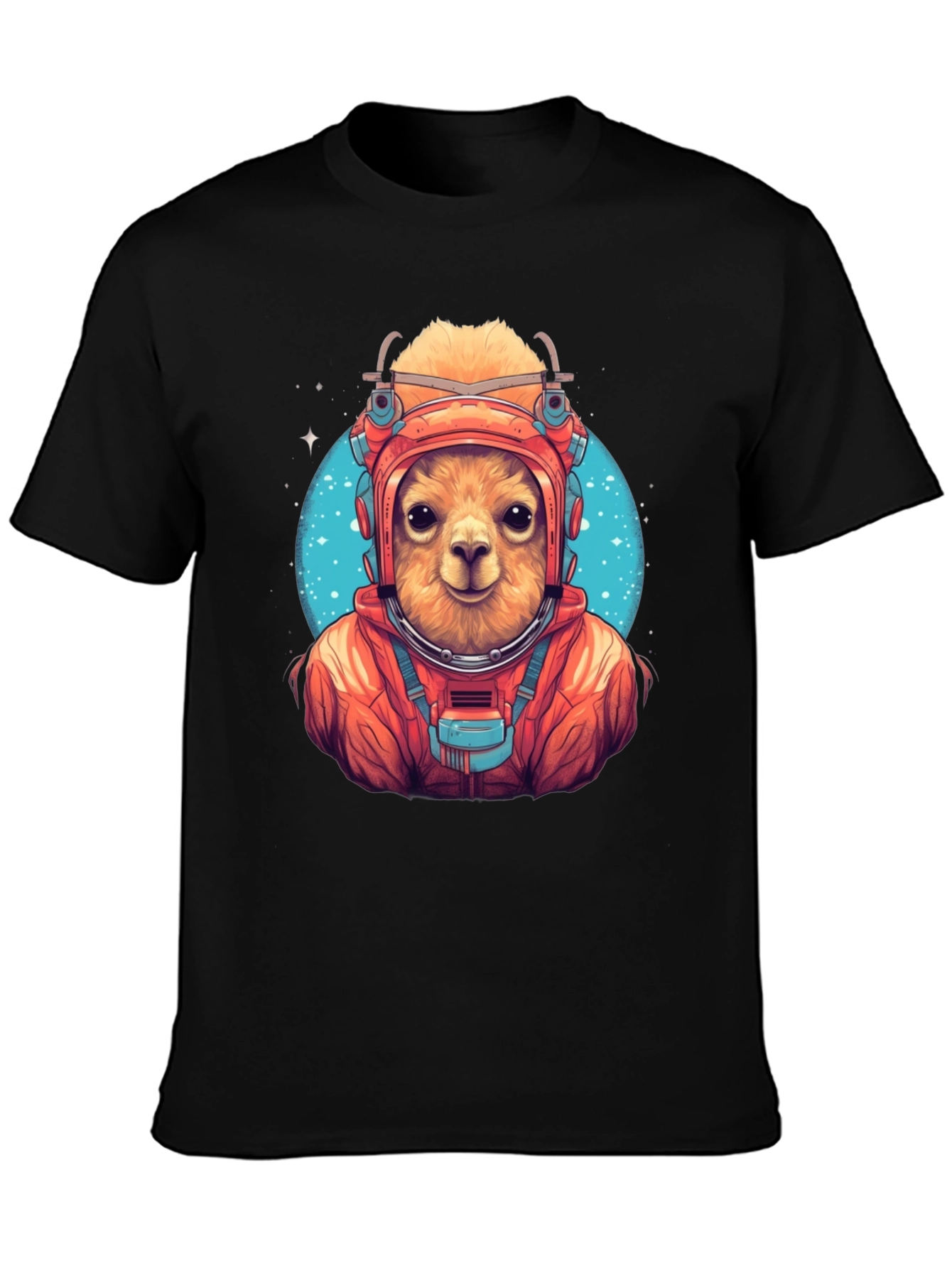 Llama Astronaut Graphic T-Shirt