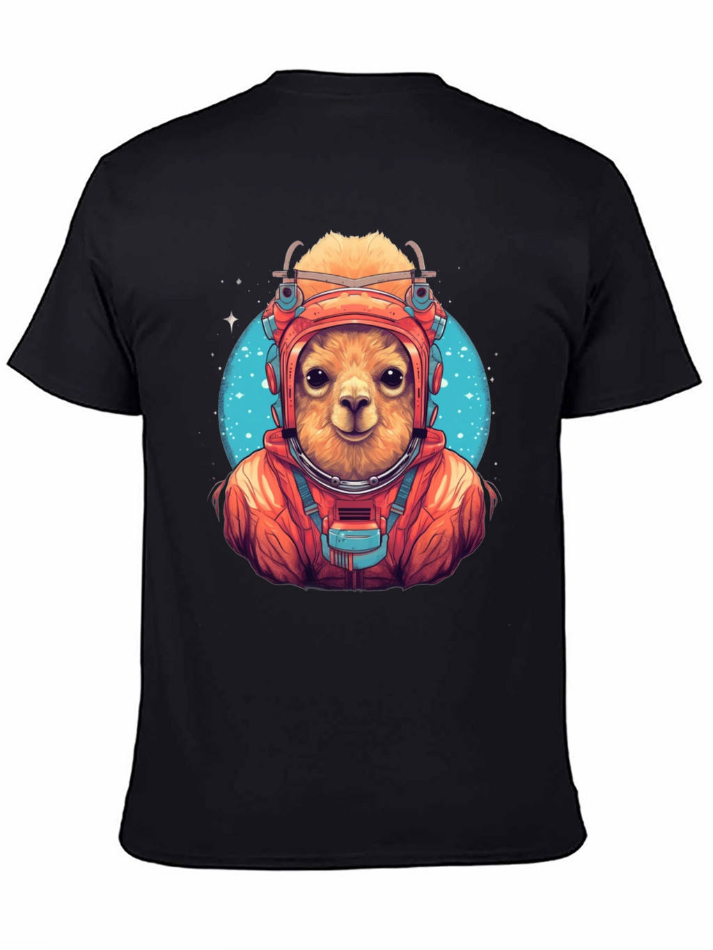 Llama Astronaut Graphic T-Shirt