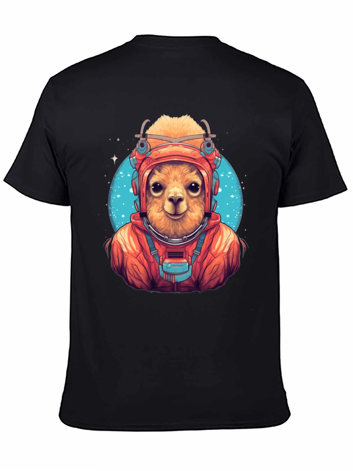 Llama Astronaut Graphic T-Shirt