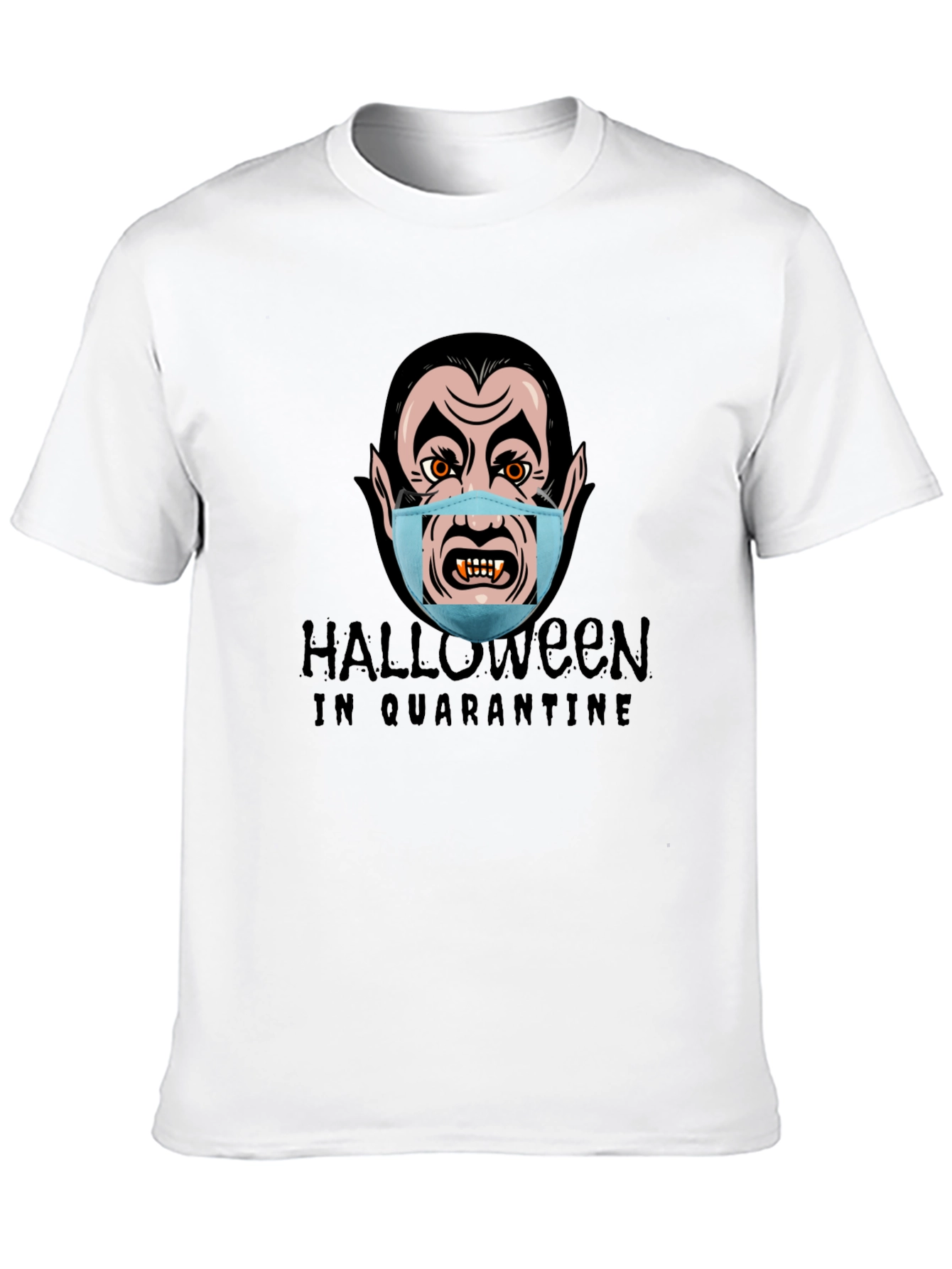 Halloween Quarantine Vampire Graphic T-Shirt