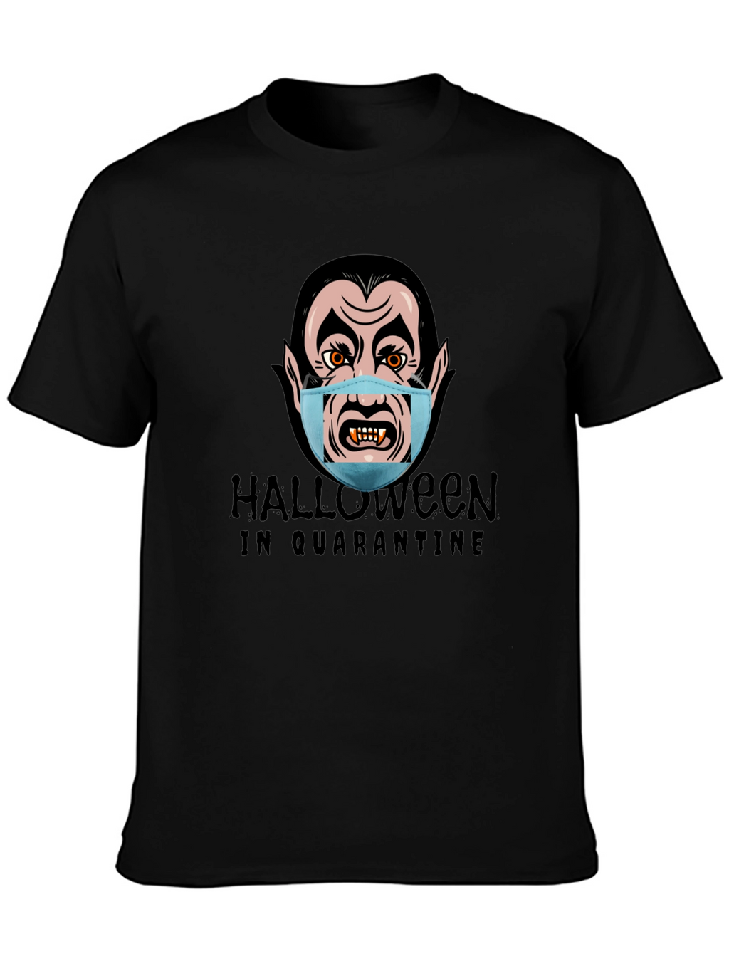 Halloween Quarantine Vampire Graphic T-Shirt