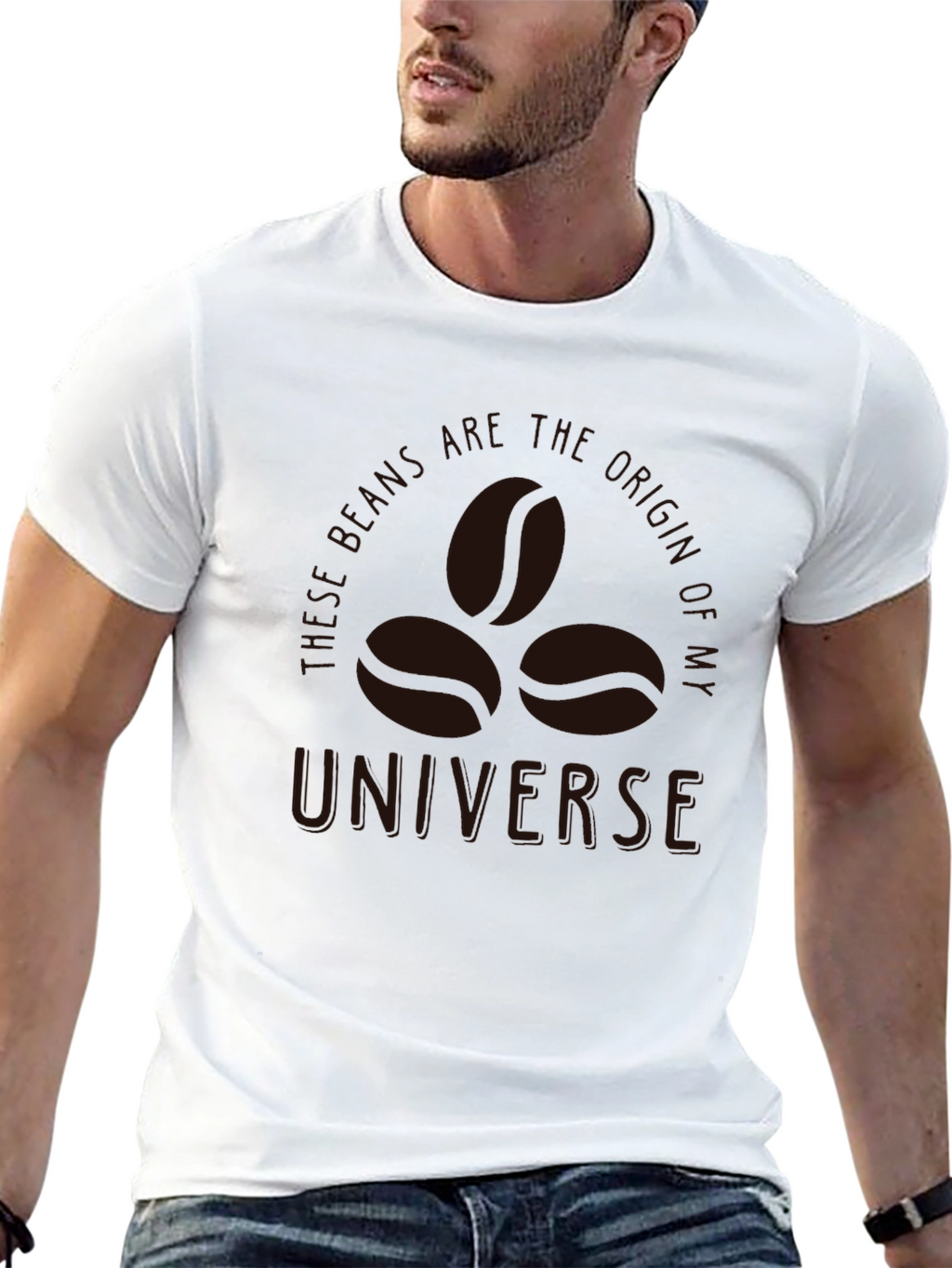 Coffee Universe Graphic Tee - Soft Cotton Blend