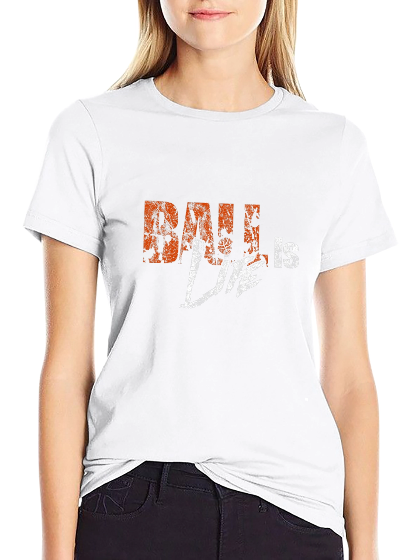Ball is Life Graphic T-Shirt - Black
