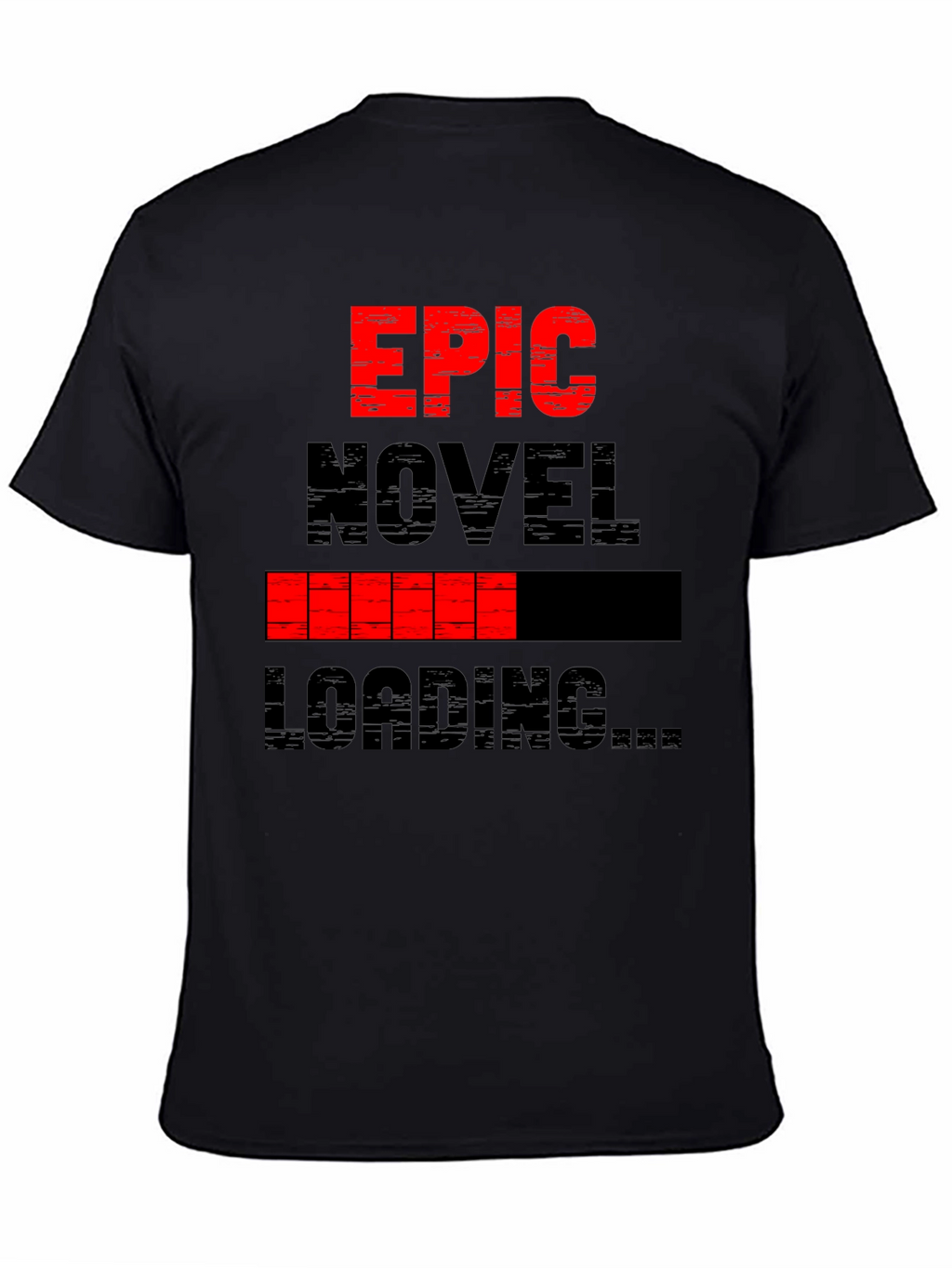 Epic Novel Loading T-Shirt - Black Graphic Tee