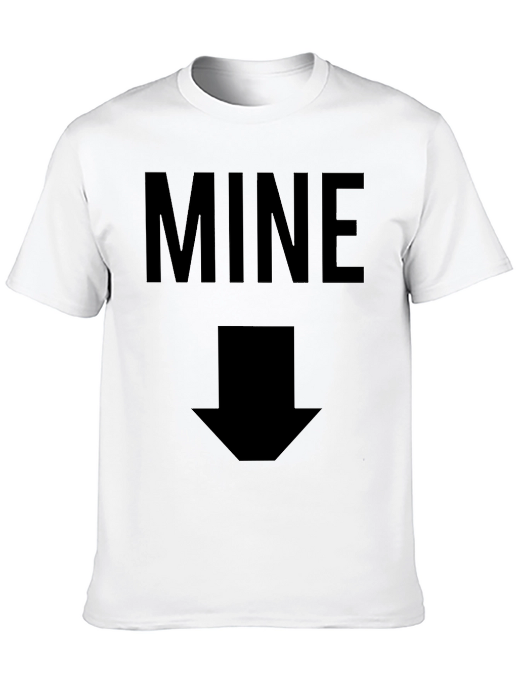 Mens Mine Arrow Graphic Black T-Shirt