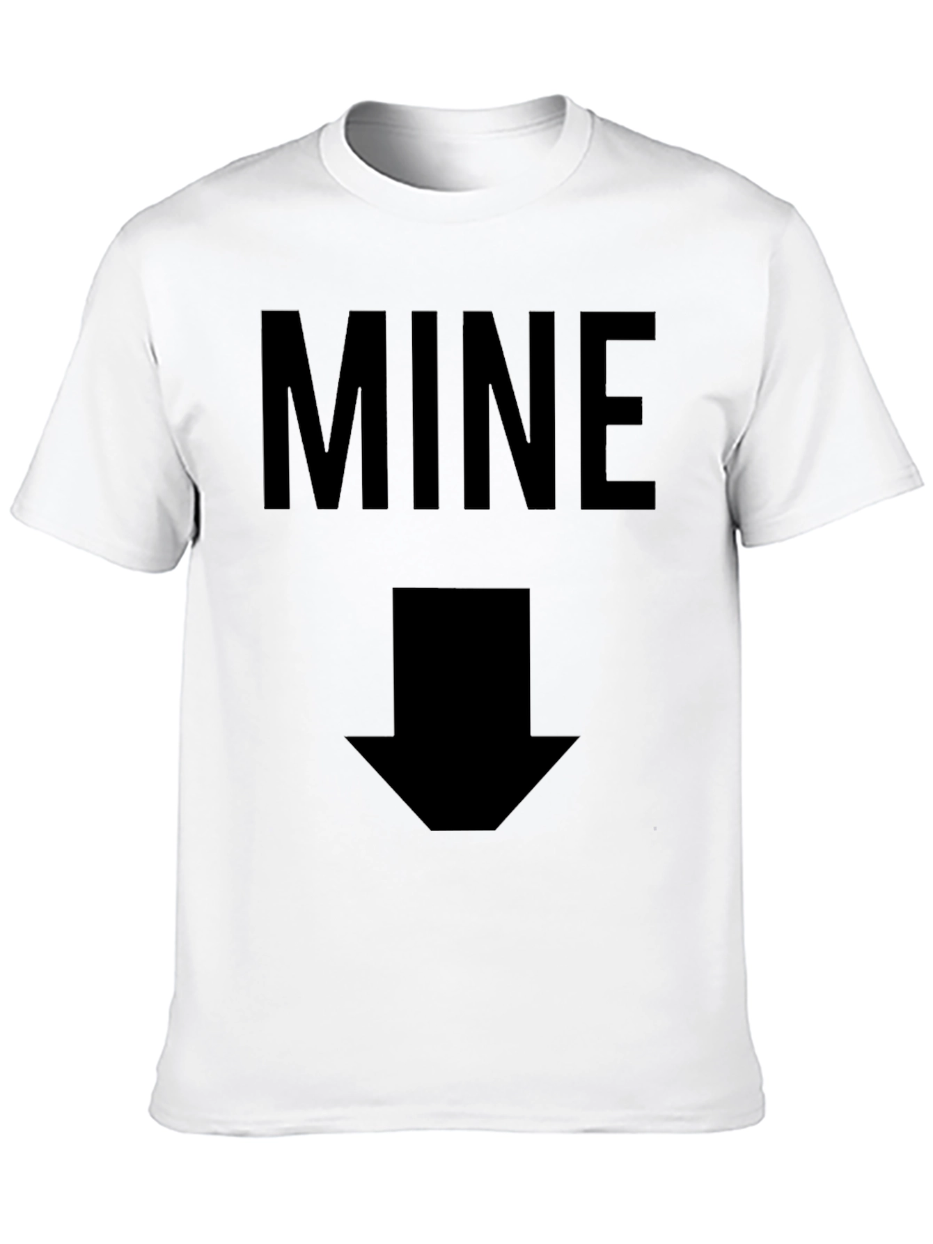 Mens Mine Arrow Graphic Black T-Shirt