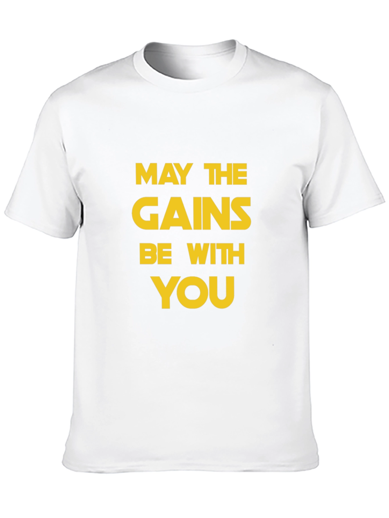 May The Gains Be With You T-Shirt - Black