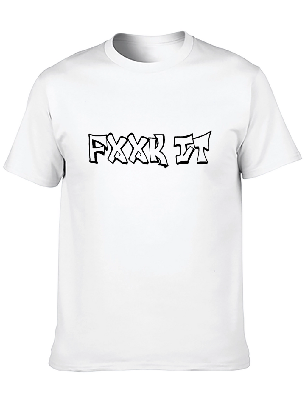 FXKR IT Black Graphic T-Shirt - Mens Casual Wear
