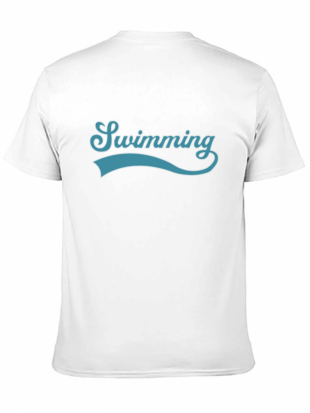 Swimming Graphic Print Crew Neck T-Shirt