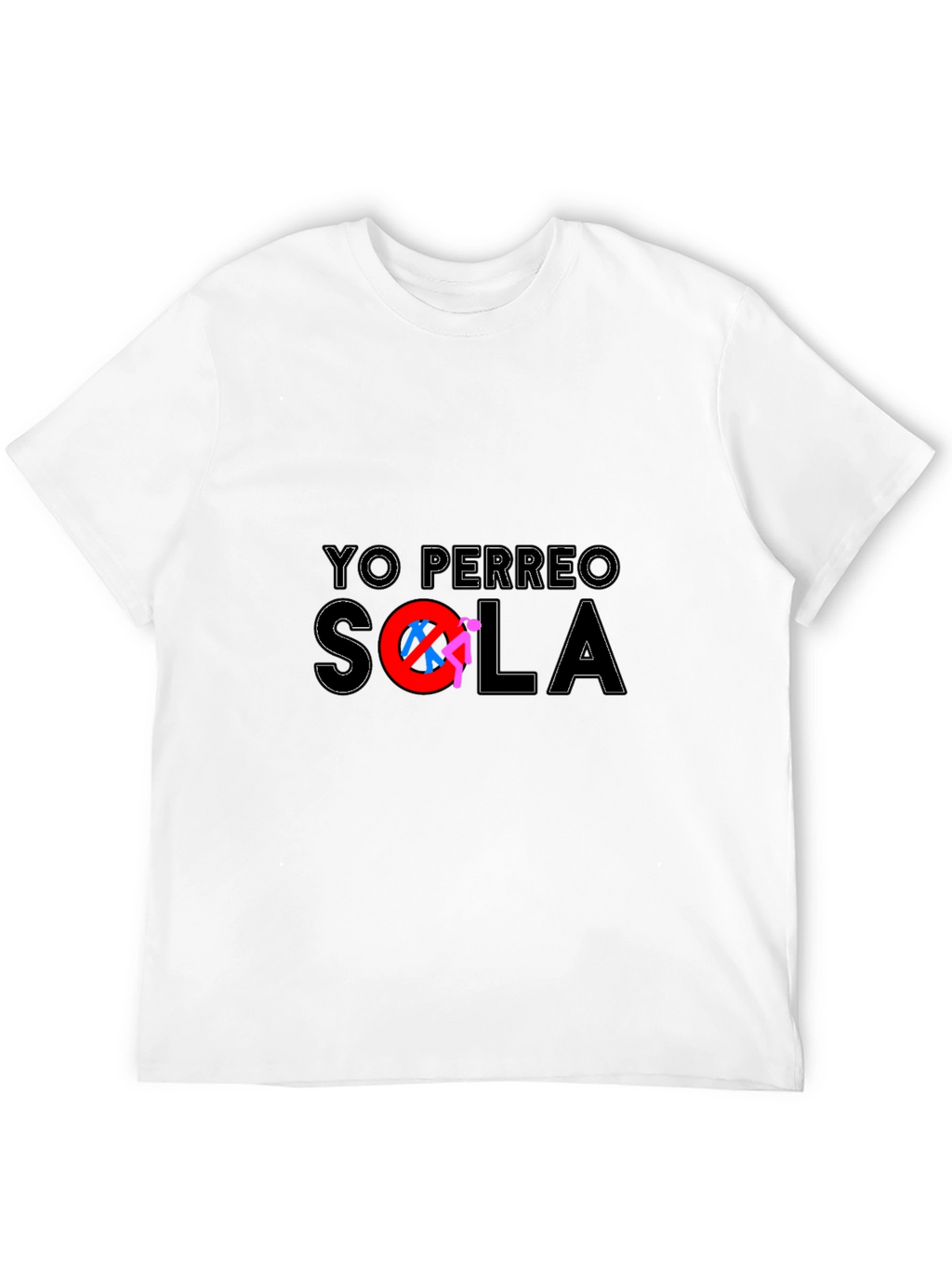 Yo Perreo Sola Black Graphic Tee