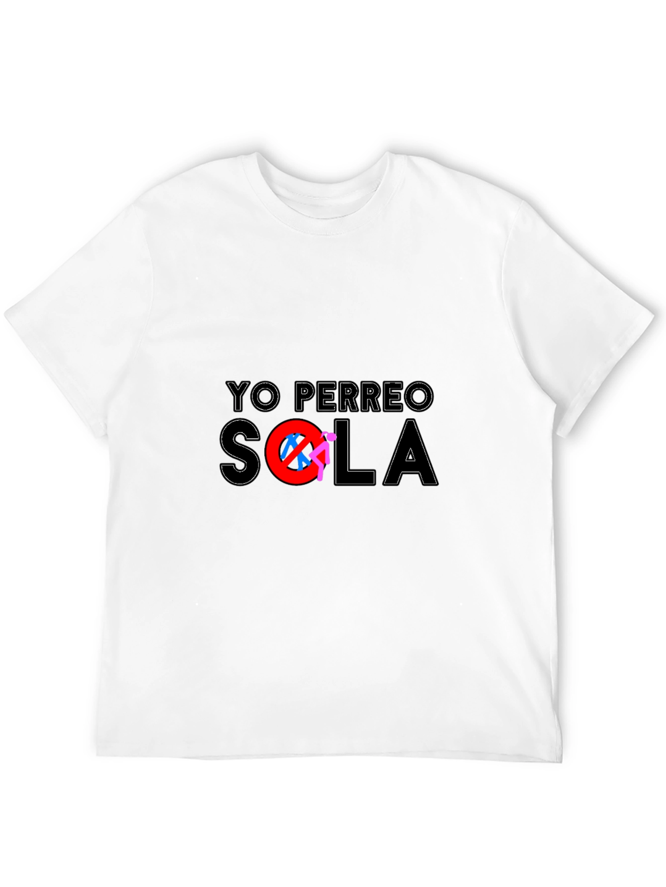 Yo Perreo Sola Black Graphic Tee